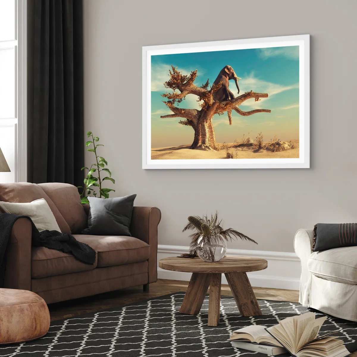 Poster in cornice bianca - Nuovo punto di vista - 40x30 cm