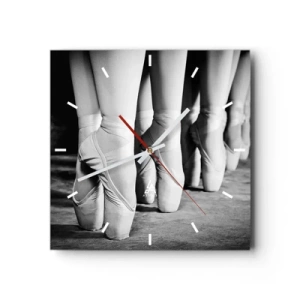 Orologio da parete - Orologio in Vetro - Insieme, con leggerezza - 40x40 cm