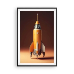 Poster in cornice nera - Si inizia dai sogni - 61x91 cm