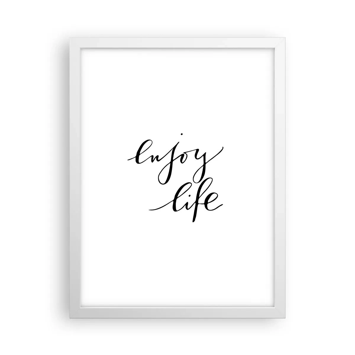 Poster in cornice bianca - Niente da aggiungere... - 30x40 cm