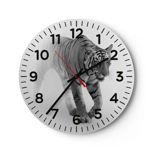 Orologio da parete - Orologio in Vetro - Incantato nella nebbia - 40x40 cm