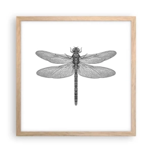 Poster in cornice rovere chiaro - La precisione della natura - 40x40 cm