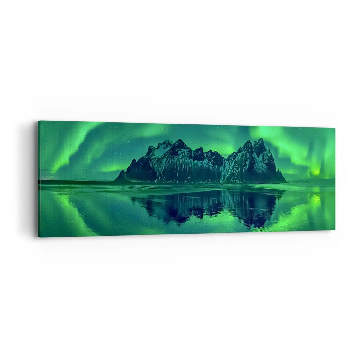 Quadro su tela - Stampe su Tela - Tra le braccia dell'aurora boreale - 90x30 cm