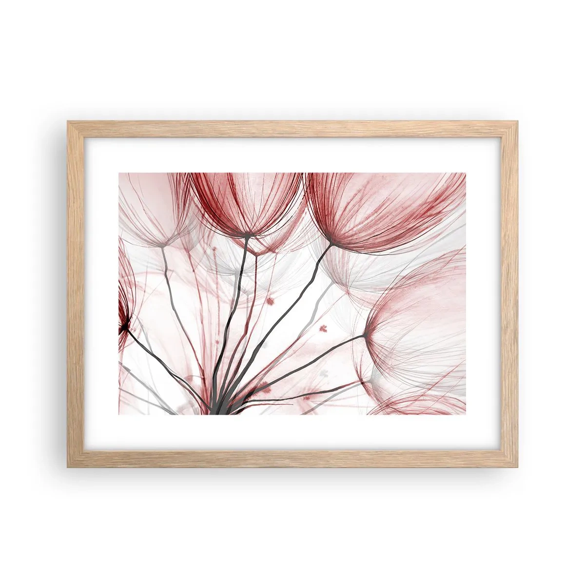 Poster in cornice rovere chiaro - Prima del decollo - 40x30 cm