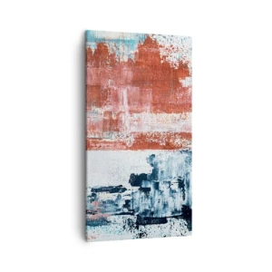 Quadro su tela - Stampe su Tela - Astratto in due metà - 45x80 cm