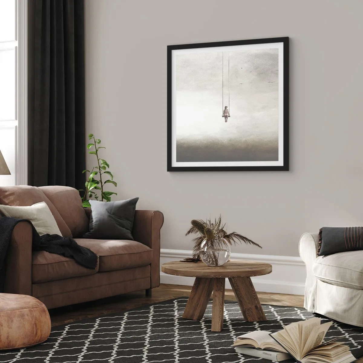 Poster in cornice nera - Il bambino che è in noi - 30x30 cm