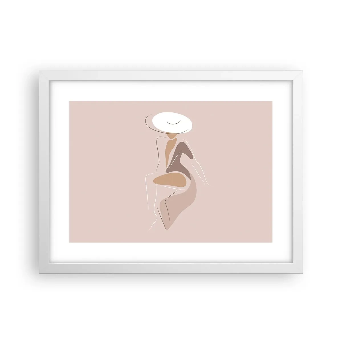 Poster in cornice bianca - Essere una dama - 40x30 cm