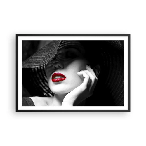 Poster in cornice nera - Studio in scarlatto - 91x61 cm