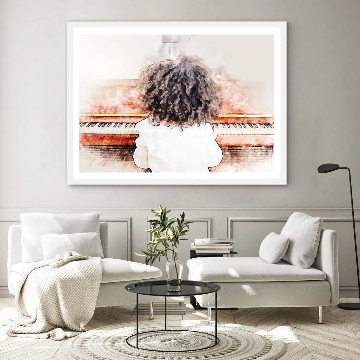 Poster in cornice bianca - Nel nuovo mondo - 91x61 cm