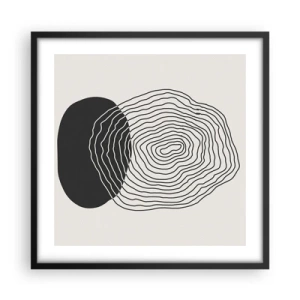 Poster in cornice nera - Durata e vibrazione - 50x50 cm