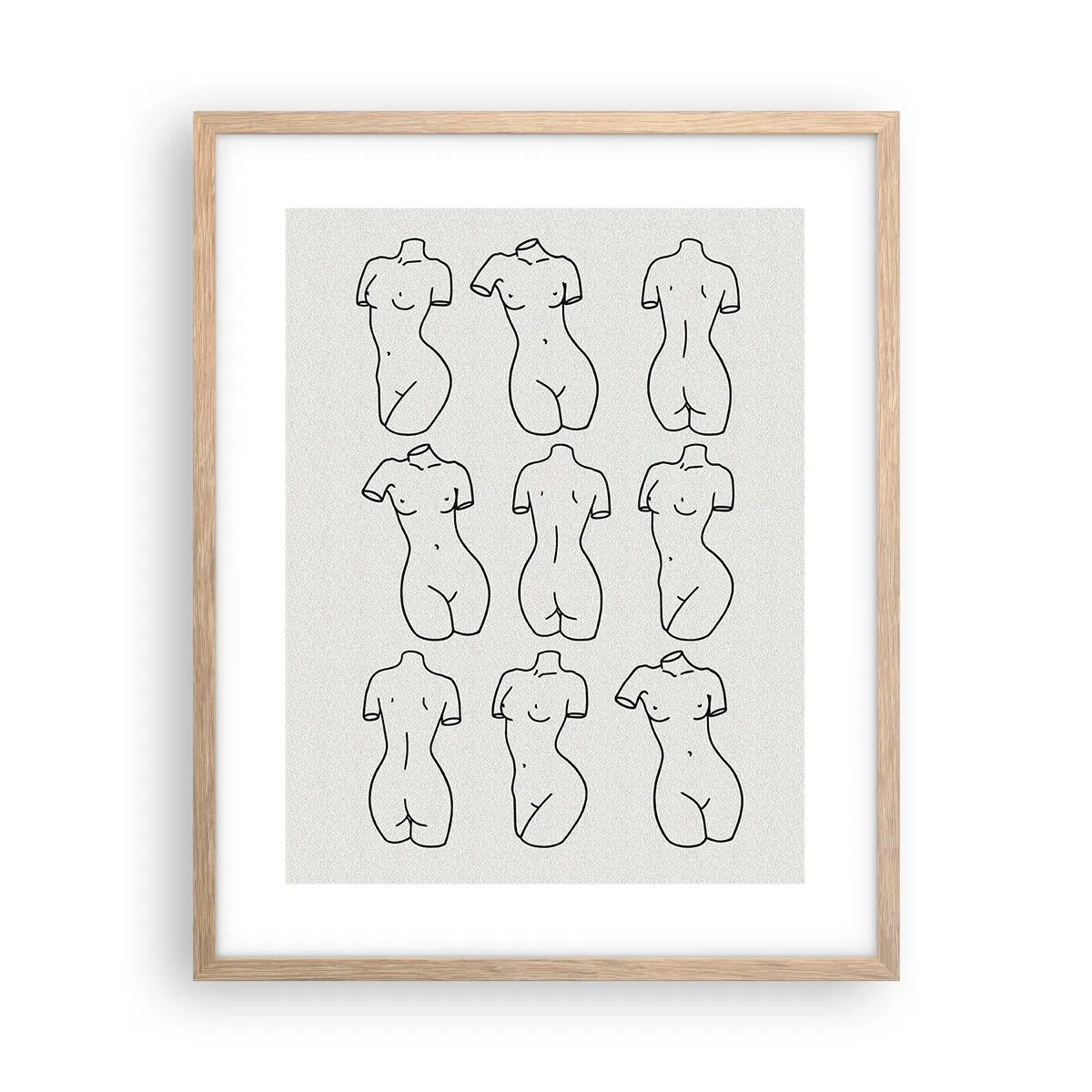 Poster in cornice rovere chiaro - Solo Venere - 40x50 cm