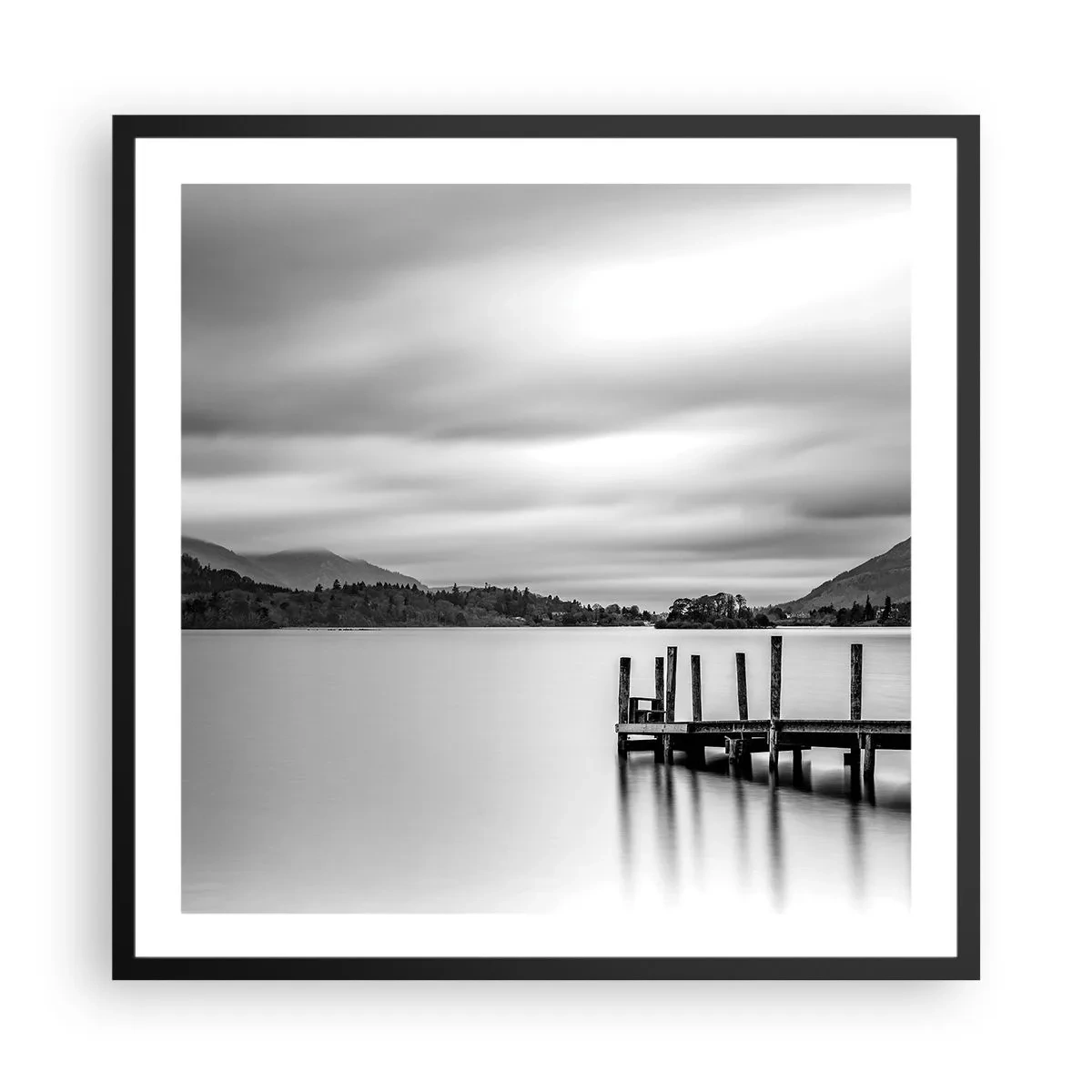 Poster in cornice nera - Mitezza e forza - 60x60 cm