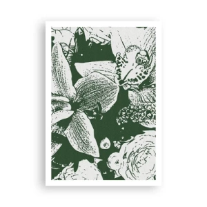 Poster - Bouquet: il mondo del verde - 70x100 cm