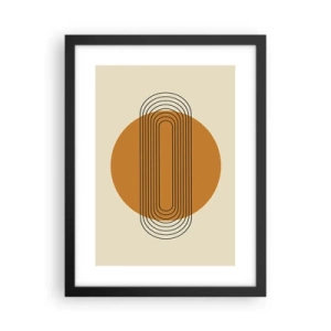 Poster in cornice nera - Piano perfetto - 30x40 cm
