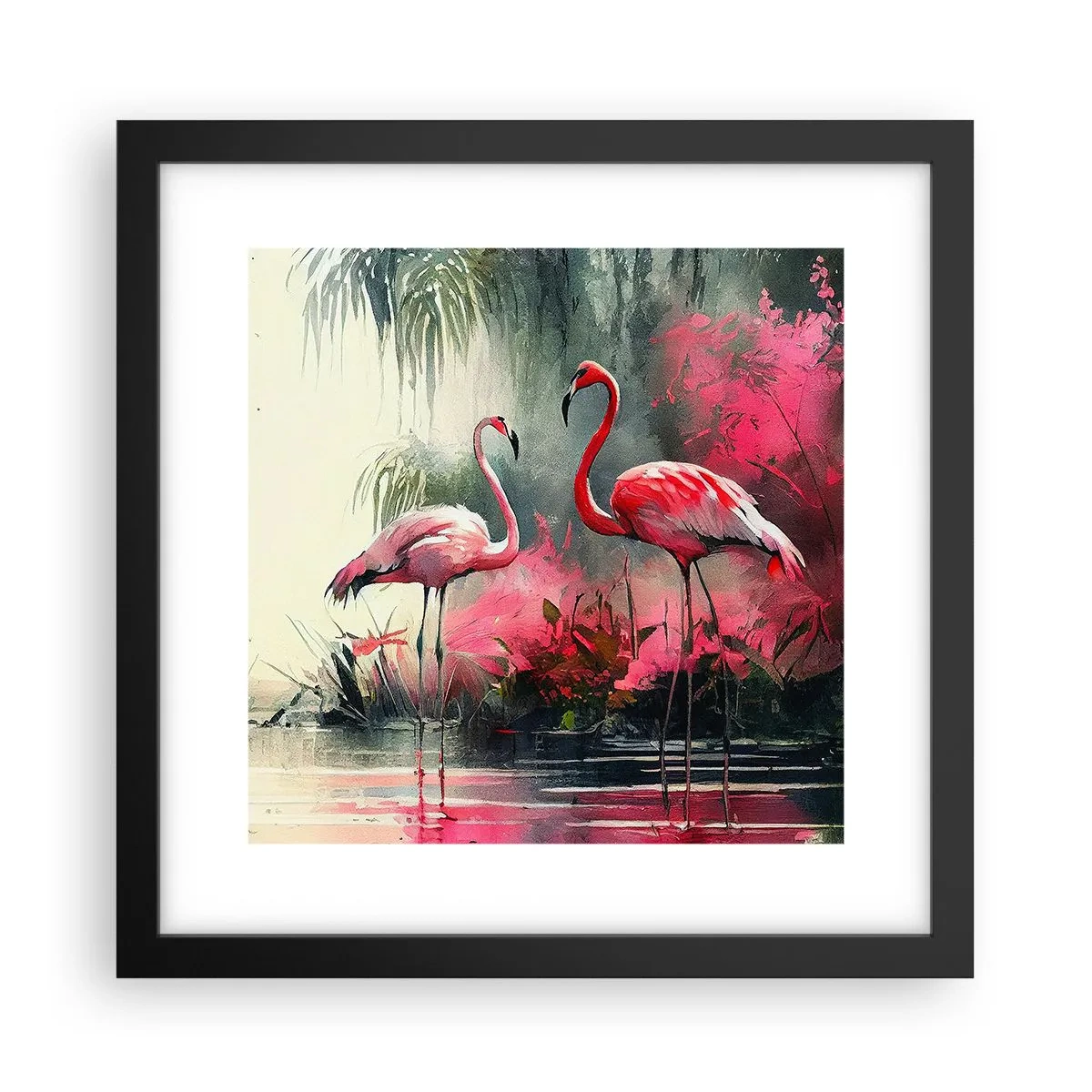 Poster in cornice nera - Lezione di naturale eleganza  - 30x30 cm