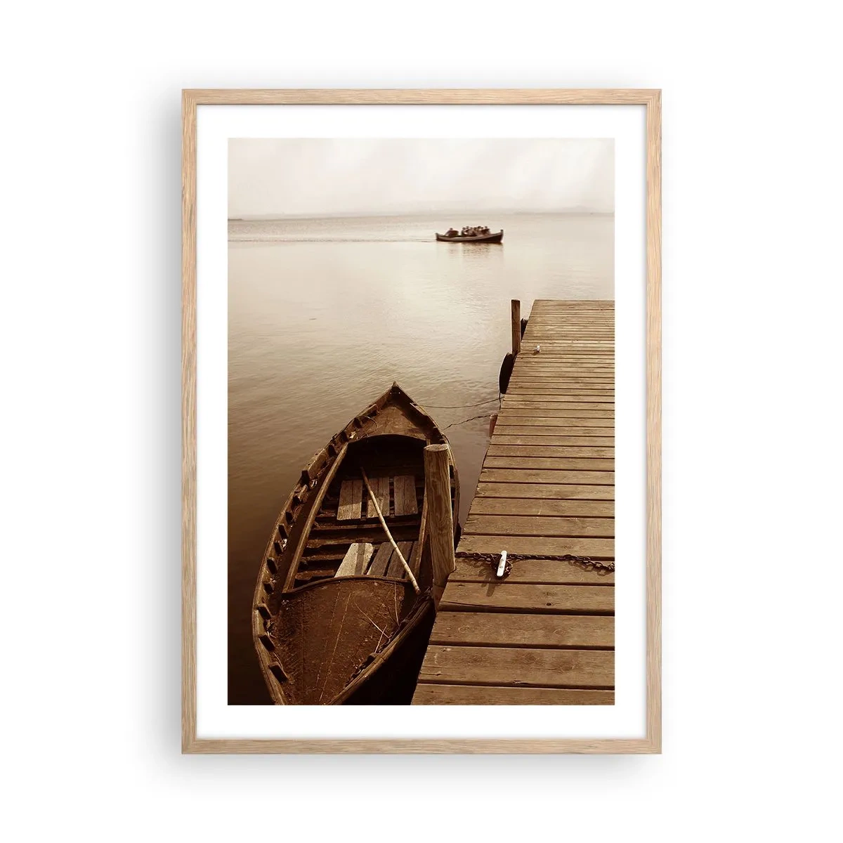 Poster in cornice rovere chiaro - La grande pace - 50x70 cm