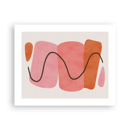 Poster - Il delicato movimento delle forme - 50x40 cm