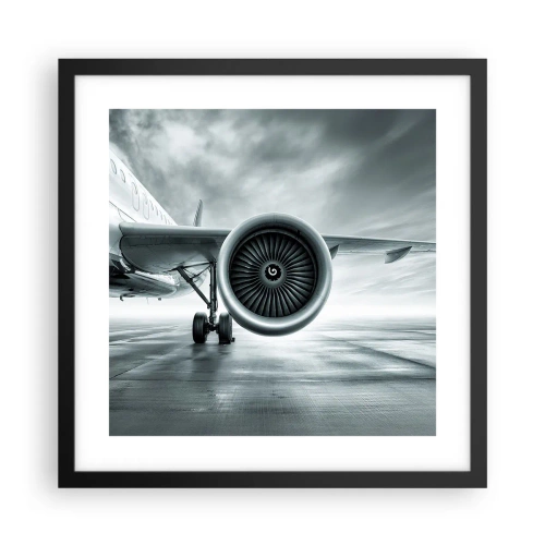 Poster in cornice nera - C'è la forza! - 40x40 cm