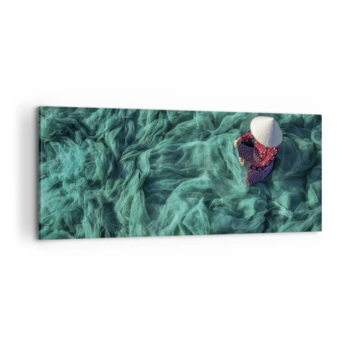 Quadro su tela - Stampe su Tela - Nel mare di reti - 100x40 cm