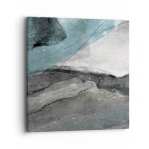Quadro su tela - Stampe su Tela - Astrazione: rocce e ghiaccio - 40x40 cm