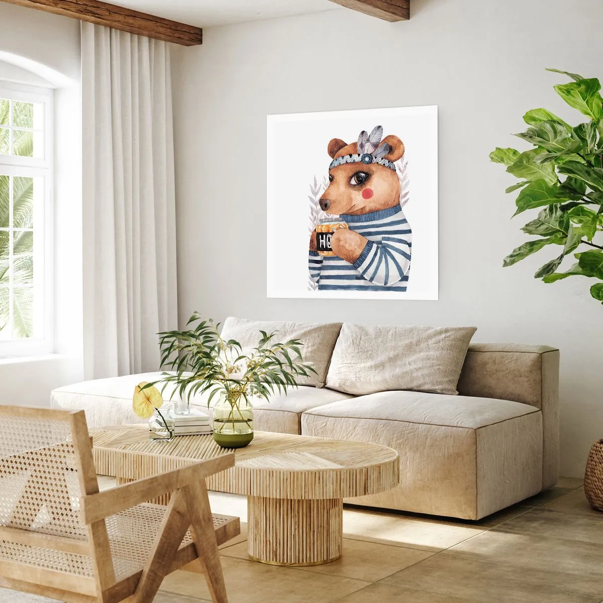 Poster - Dolce orsetto - 60x60 cm