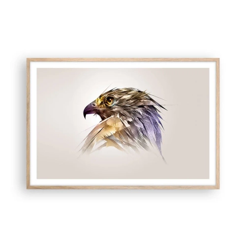 Poster in cornice rovere chiaro - Ritratto di guerriero - 91x61 cm