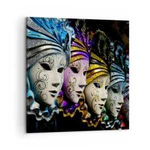 Quadro su tela - Stampe su Tela - Mistero in oro e argento - 50x50 cm