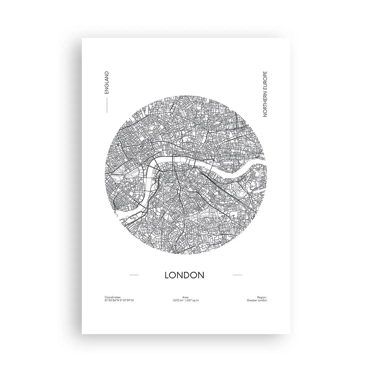 Poster - Anatomia di Londra - 70x100 cm