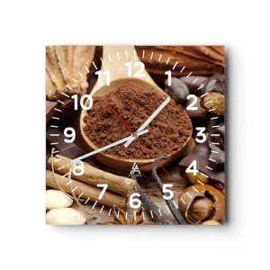 Orologio da parete - Orologio in Vetro - Ideale per i momenti di tristezza - 30x30 cm