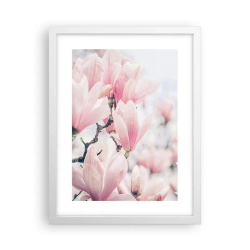 Poster in cornice bianca - Ideale di delicatezza - 30x40 cm