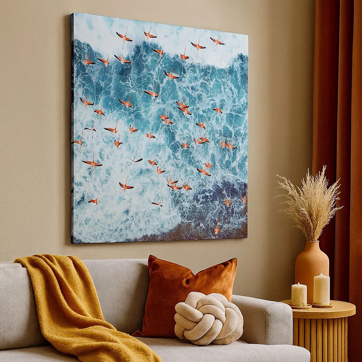 Quadro su tela - Stampe su Tela - Parata sotto il mare - 30x30 cm