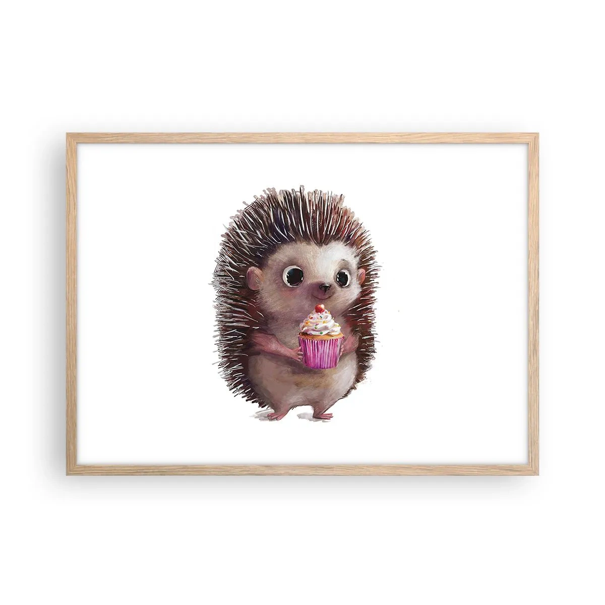 Poster in cornice rovere chiaro - Festa ogni giorno - 70x50 cm