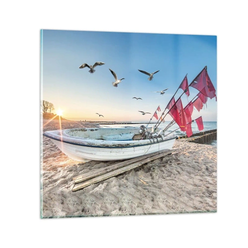 Quadro su vetro - Meritato riposo - 60x60 cm