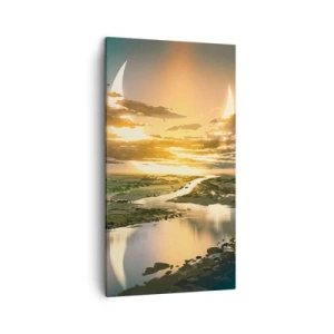 Quadro su tela - Stampe su Tela - Da qualche parte in una galassia lontana - 45x80 cm
