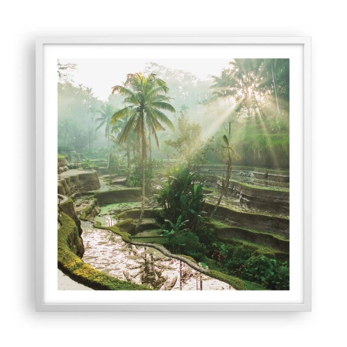 Poster in cornice bianca - Crescere al sole - 60x60 cm