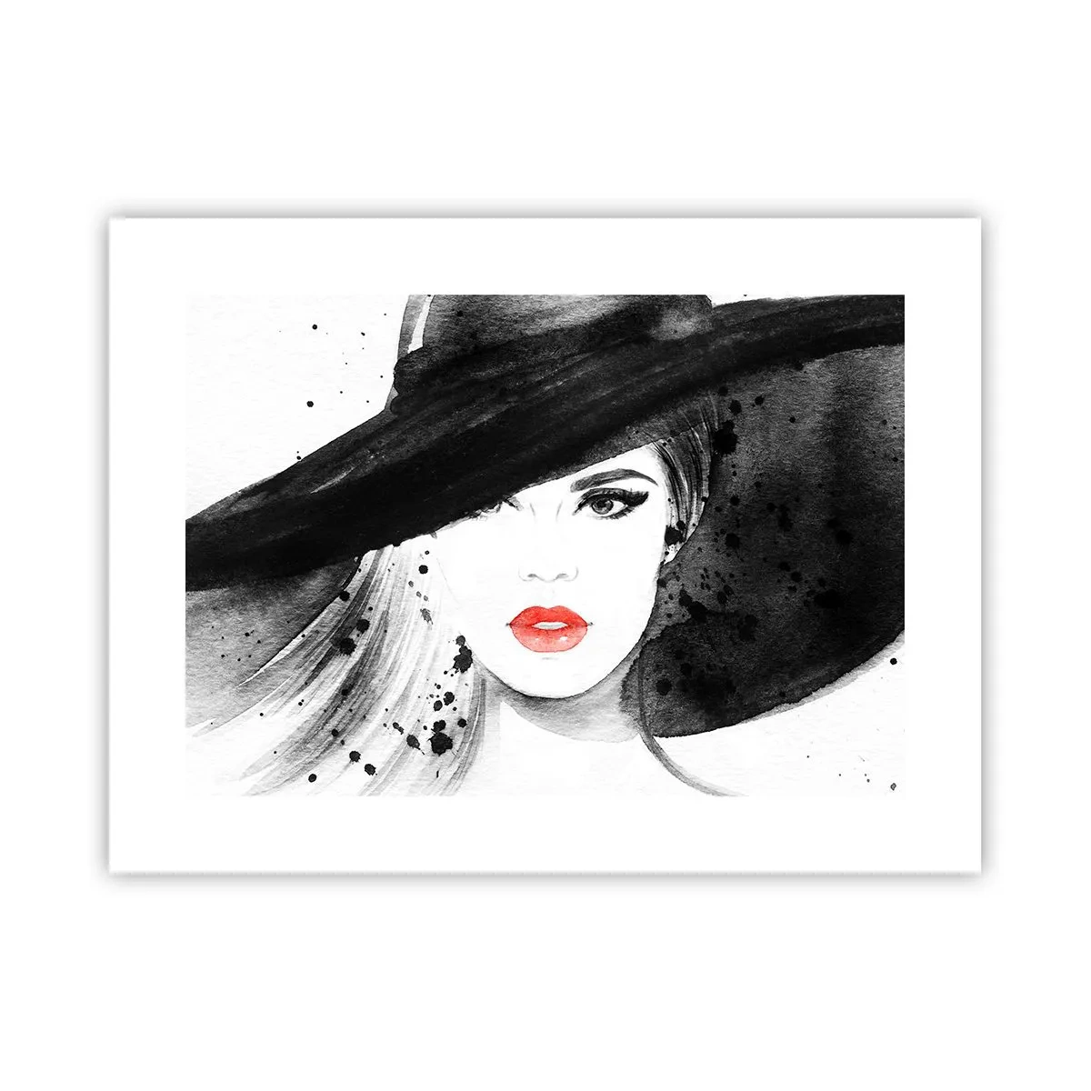 Poster - Donna in nero - 40x30 cm