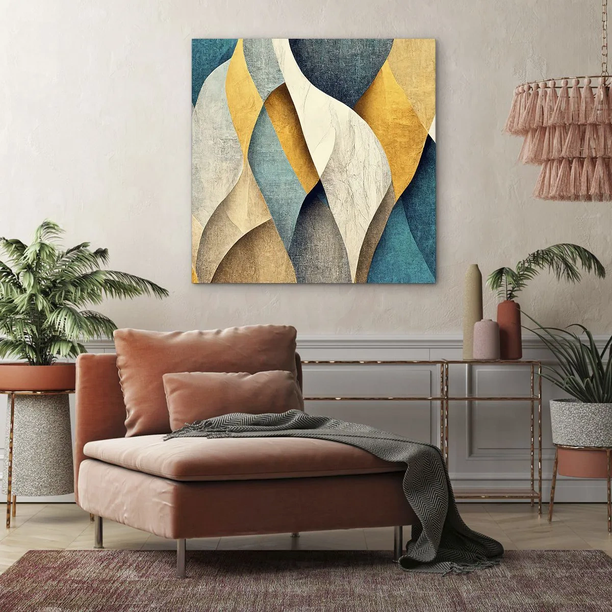 Quadro su tela - Stampe su Tela - Ritmo e ondulazioni - 30x30 cm
