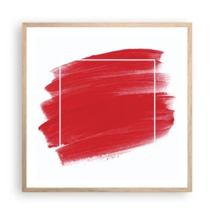 Poster in cornice rovere chiaro - Fuori dagli schemi - 60x60 cm