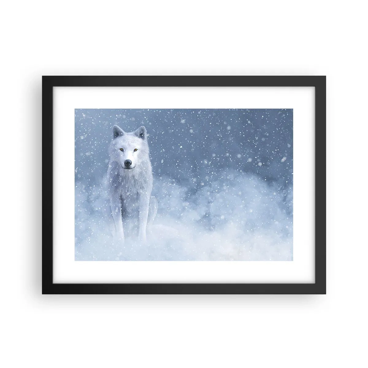 Poster in cornice nera - Nello spirito dell'inverno - 40x30 cm