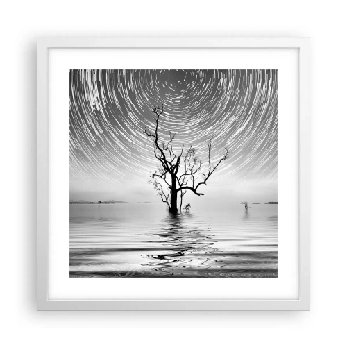 Poster in cornice bianca - Sinfonia della natura - 40x40 cm