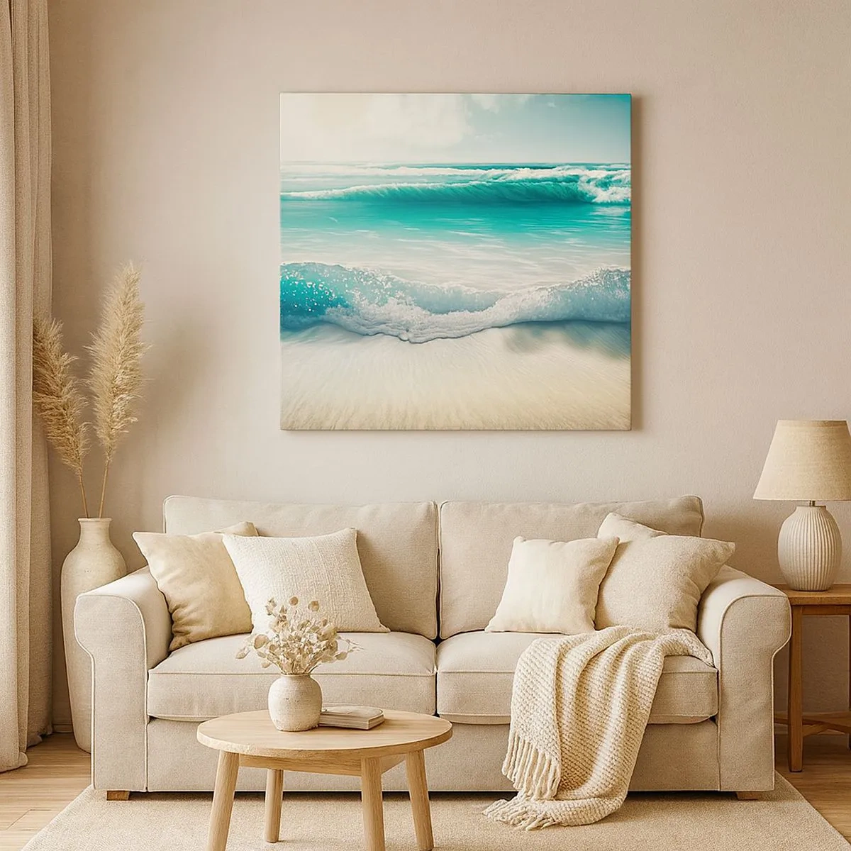 Quadro su tela - Stampe su Tela - La calma dell'oceano - 30x30 cm