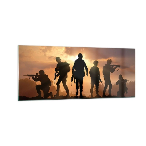 Quadro su vetro - Brothers in arms - 100x40 cm