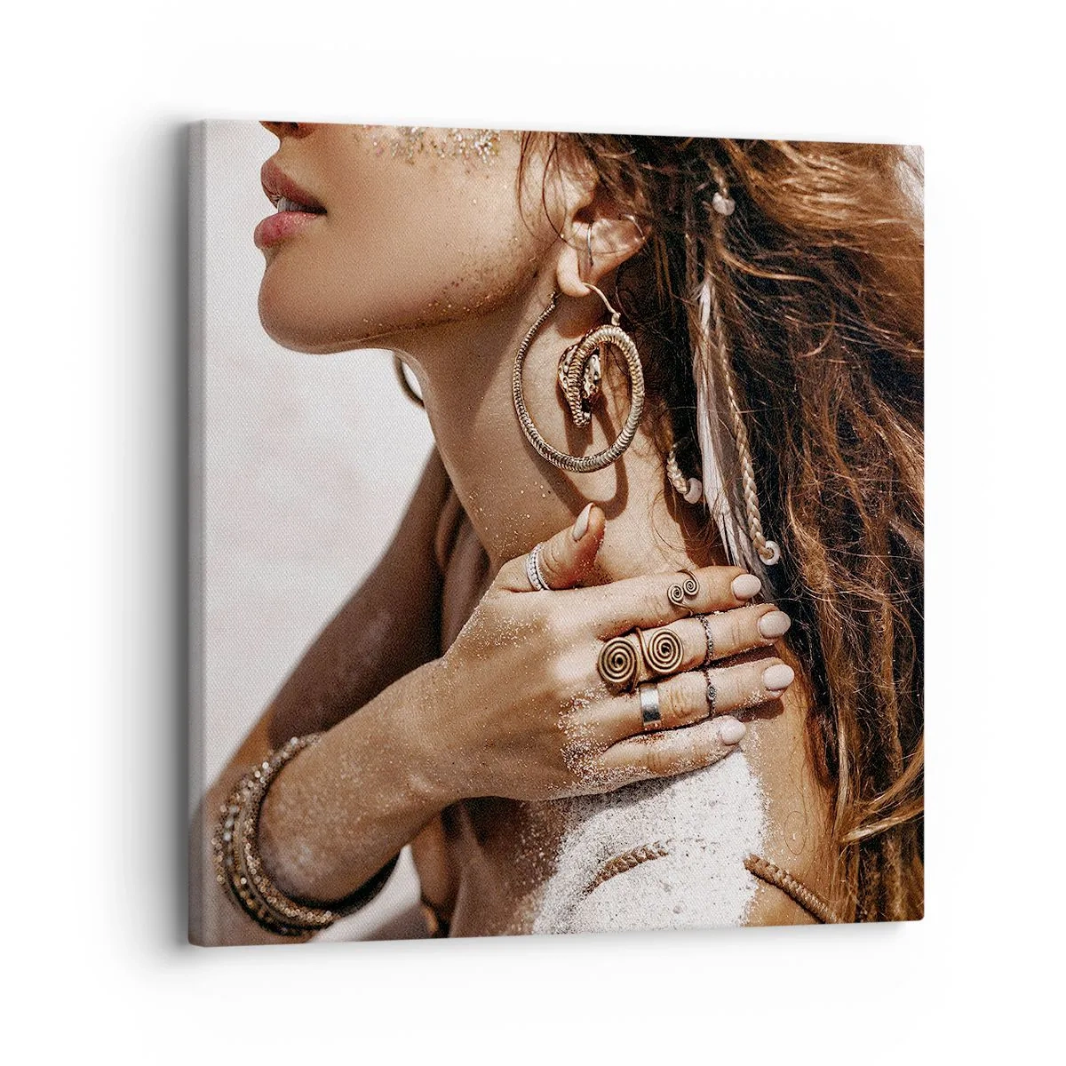 Quadro su tela - Stampe su Tela - Regina della spiaggia selvatica - 30x30 cm