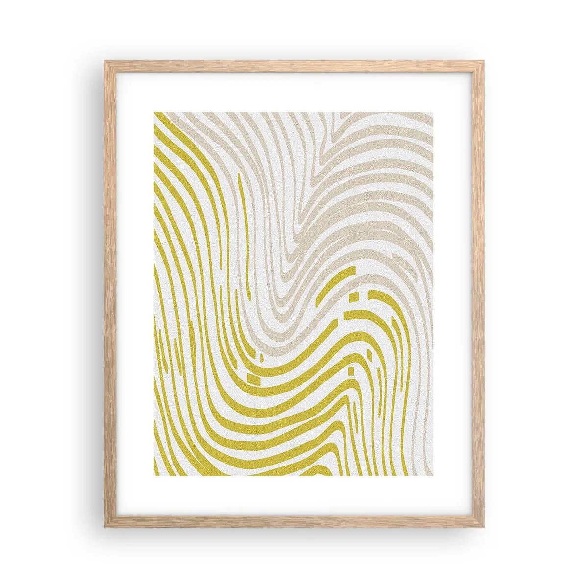 Poster in cornice rovere chiaro - Composizione con lieve deflessione - 40x50 cm