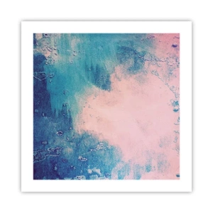 Poster - Abbracci nel blu - 50x50 cm