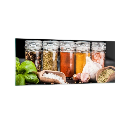 Quadro su vetro - Perché la vita abbia sapore - 100x40 cm