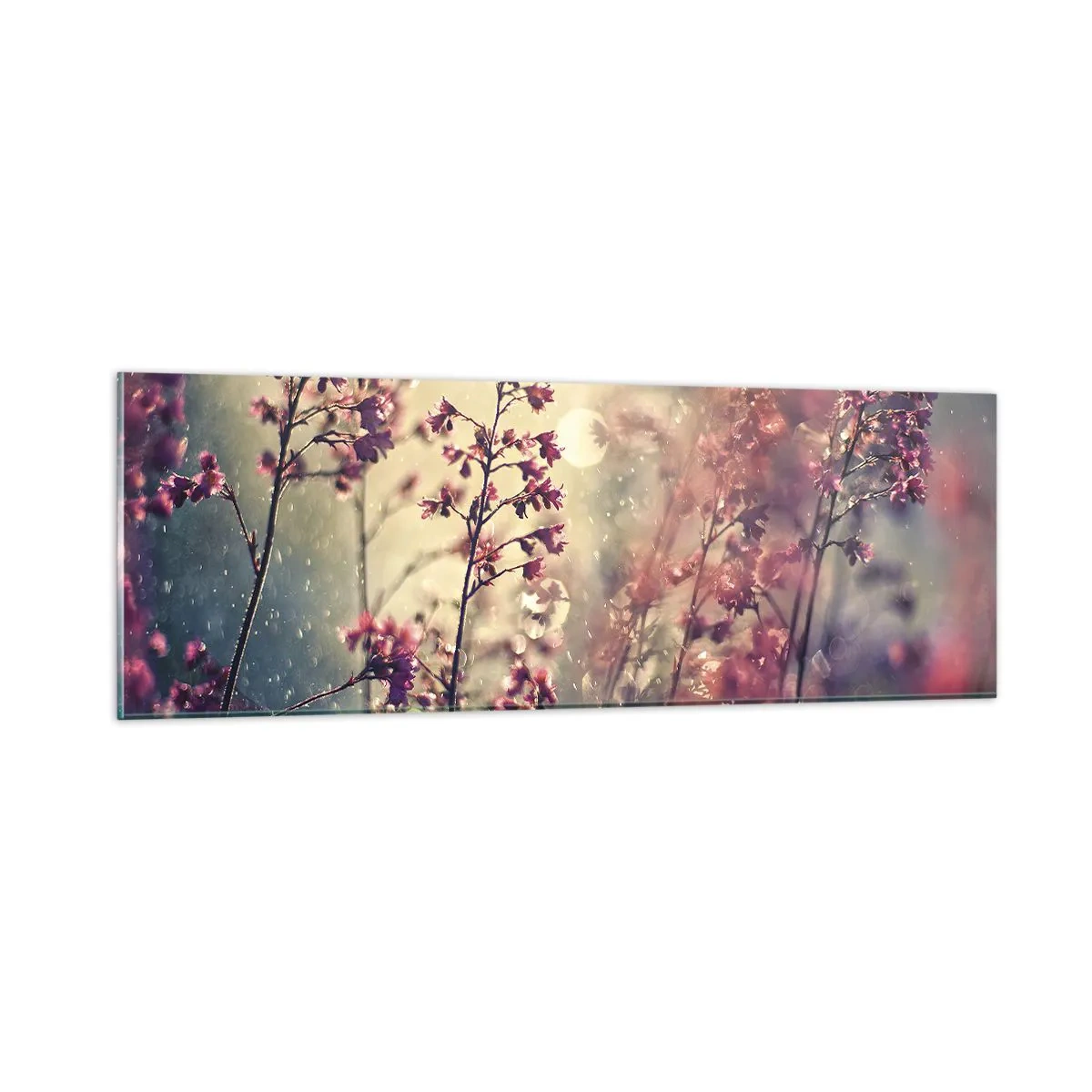 Quadro su vetro - Giardino misterioso - 90x30 cm