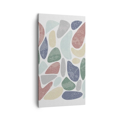 Quadro su tela - Stampe su Tela - Mosaico di colori incipriati - 45x80 cm