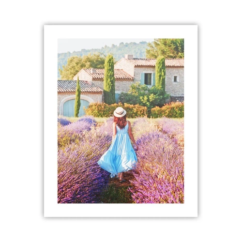Poster - La ragazza nella lavanda - 40x50 cm