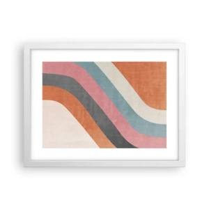 Poster in cornice bianca - Composizione diagonale: movimento - 40x30 cm
